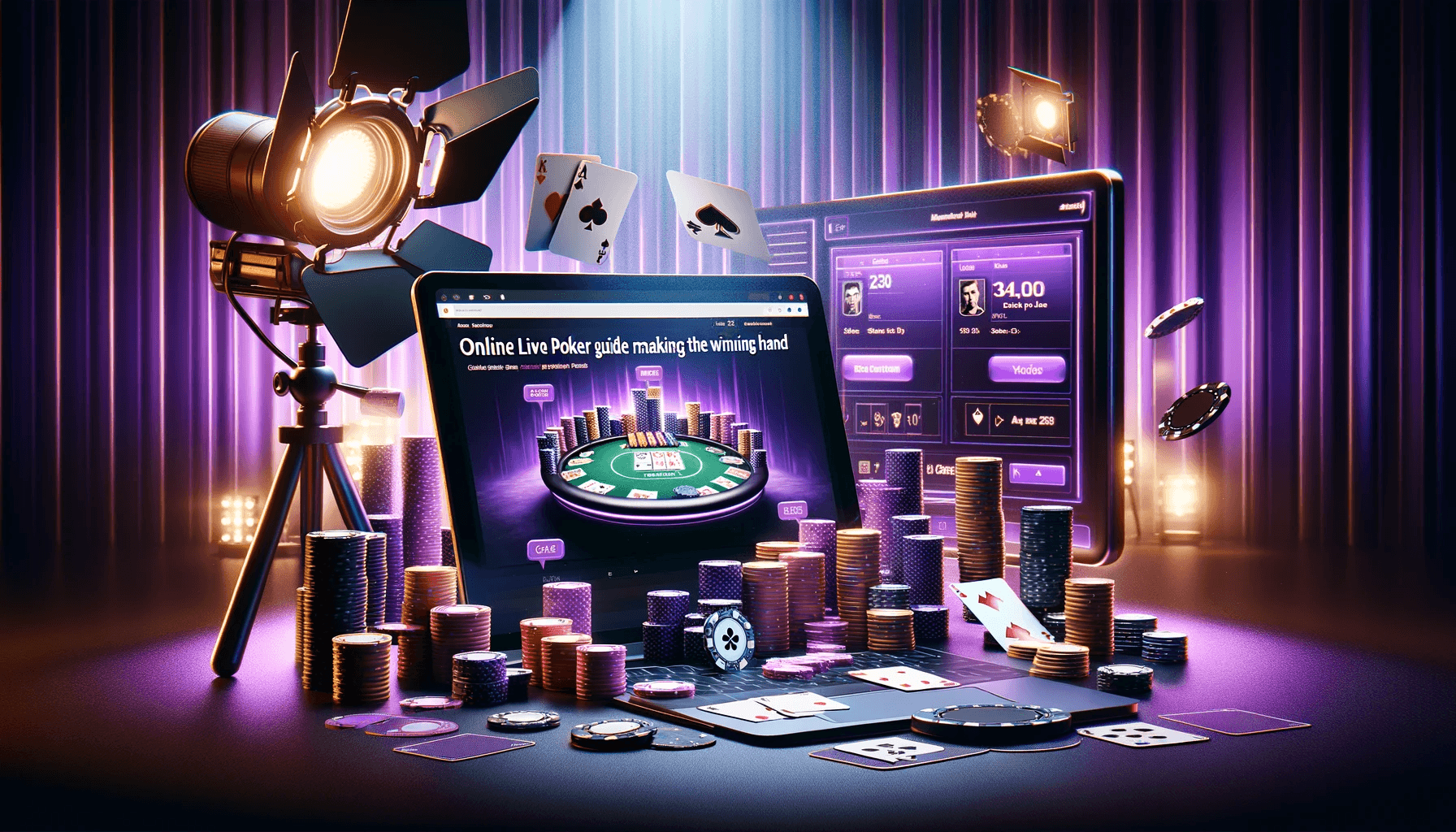 Online Live Poker Guide til at gøre den vindende hånd image