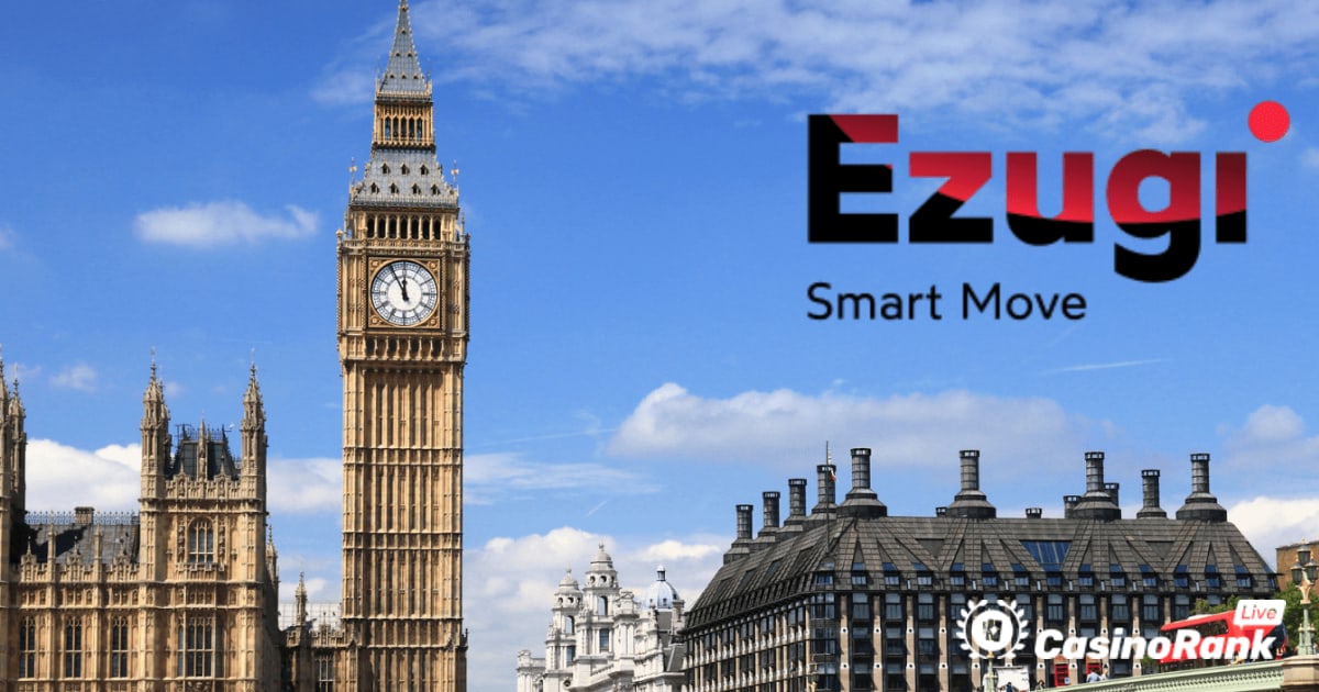 Ezugi får debut i Storbritannien med Playbook Engineering Deal